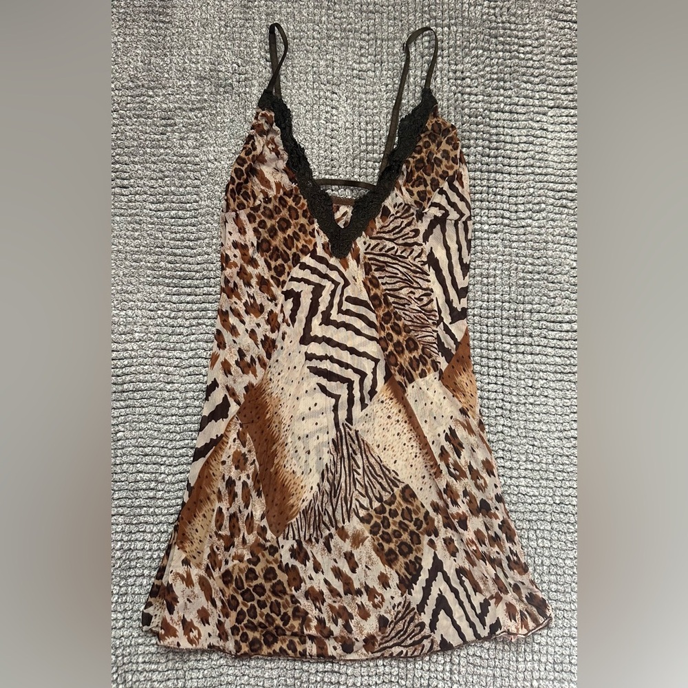 Multiple Prints Sheer Top